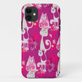 Funky Fun Cool Cats iPhone 5 iPhone 11 Hoesje