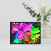 Funky Fun Flowers Briefkaart (Staand voorkant)