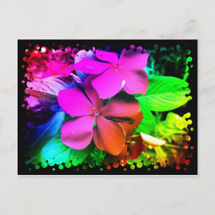 Funky Fun Flowers Briefkaart