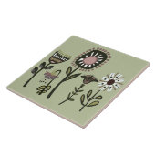 Funky Fun Flowers Keramische Keuken Tegel Tegeltje (Zijkant)