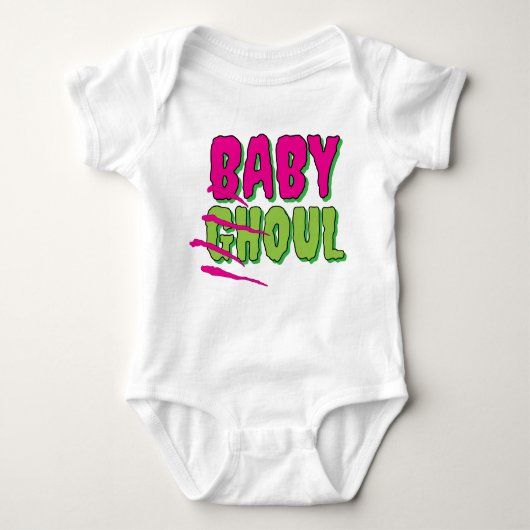 Funky Fun Ghoulishy Schattige 'Baby Ghoul' Romper (Voorkant)