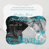 Funky Fun Photo Wedding Save the Date (Voorkant / Achterkant)