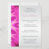 Funky Fun Pink Chic Vrijgezellenfeest Kaart (Achterkant)