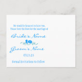 Funky Fun Save The Date met je foto's Aankondigingskaart (Achterkant)