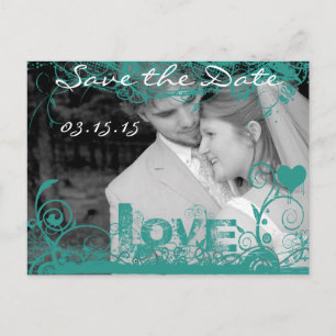 Funky Fun Save The Date met je foto's Aankondigingskaart