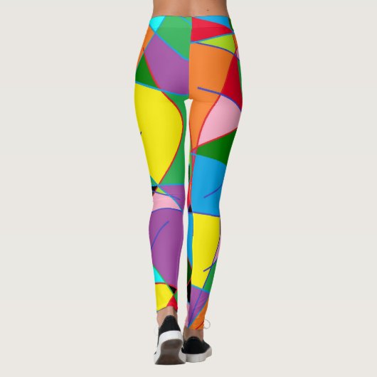 Funky fun show business style geweldig vet ontwerp leggings (Achterkant)