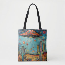 Funky Fun UFO Tote Bag