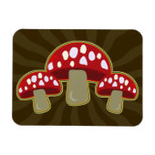 Funky Fungi-paddenstoelen Magneet (Horizontaal)