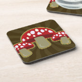 Funky Fungi-paddenstoelen Onderzetter (Linkerzijde)