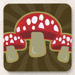 Funky Fungi-paddenstoelen Onderzetter