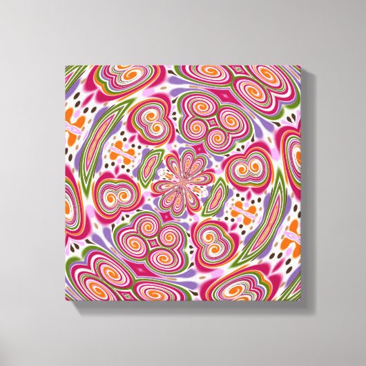 Funky Fungus: Psilocybe Cubensis Canvas Afdruk (Voorkant)