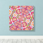 Funky Fungus: Psilocybe Cubensis Canvas Afdruk (Insitu (Houten vloer))