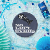 Funky Funny No left Overs Fish Skeleton Papieren Bordje (Feest)