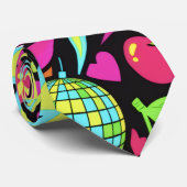 funky fusion 80's thema stropdas (Opgerold)