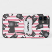 Funky fuzzy Kitty Cat iPhone4 hoesje (Achterkant (horizontaal))