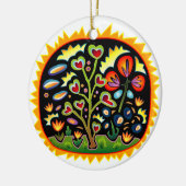 Funky Garden Keramisch Ornament (Links)