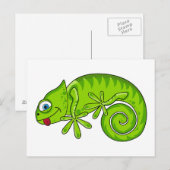 Funky Gecko Briefkaart (Voorkant / Achterkant)