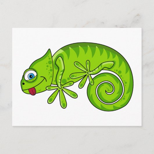 Funky Gecko Briefkaart (Voorkant)