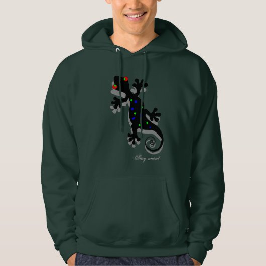Funky Gecko Sweatshirt voor Mannen (Voorkant)