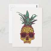 Funky Geek Cool Pineappel Punk Briefkaart (Voorkant / Achterkant)
