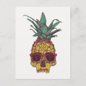 Funky Geek Cool Pineappel Punk Briefkaart (Voorkant)