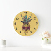 Funky Geek Cool Pineappel Punk Grote Klok (Huis)