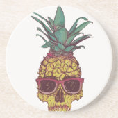Funky Geek Cool Pineappel Punk Zandsteen Onderzetter (Voorkant)