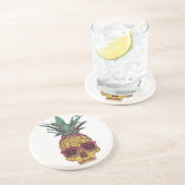 Funky Geek Cool Pineappel Punk Zandsteen Onderzetter (Zijkant)