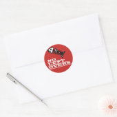 Funky Geen Restjes Vis Bot Sticker (Envelop)