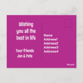 Funky Gefeliciteerd met je Verloving Briefkaart (Achterkant)