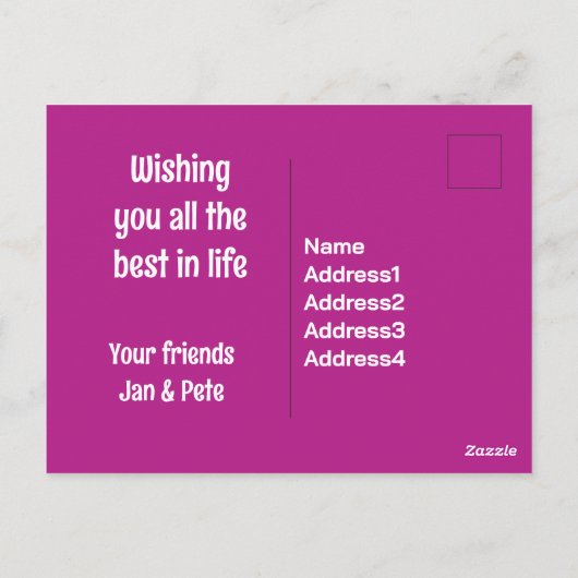 Funky Gefeliciteerd met je Verloving Briefkaart (Achterkant)