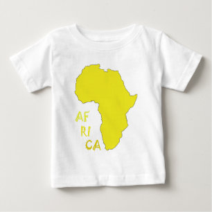 Funky Gele Afrika Kaart