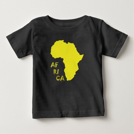 Funky Gele Afrika Kaart (Voorkant)