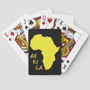 Funky Gele Afrika Kaart
