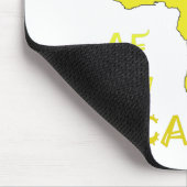 Funky Gele Afrika Kaart Muismat (Hoek)