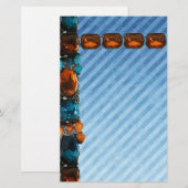 Funky Gem & Jewel Set briefpapier (Voorkant / Achterkant)