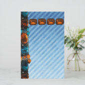 Funky Gem & Jewel Set briefpapier (Staand voorkant)