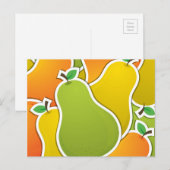 Funky gemengde peren briefkaart (Voorkant / Achterkant)