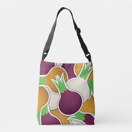 Funky gemengde uien crossbody tas (Achterkant)