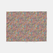 Funky Geometric Granny Style Squares Fleece Deken (Voorkant (Horizontaal))