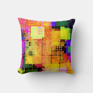 Funky Geometric Multicolored Design Kussen
