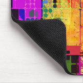 Funky Geometric Multicolored Design Muismat (Hoek)