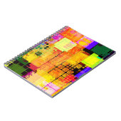 Funky Geometric Multicolored Design Notitieboek (Linkerzijde)