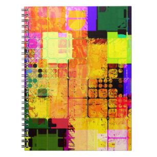Funky Geometric Multicolored Design Notitieboek