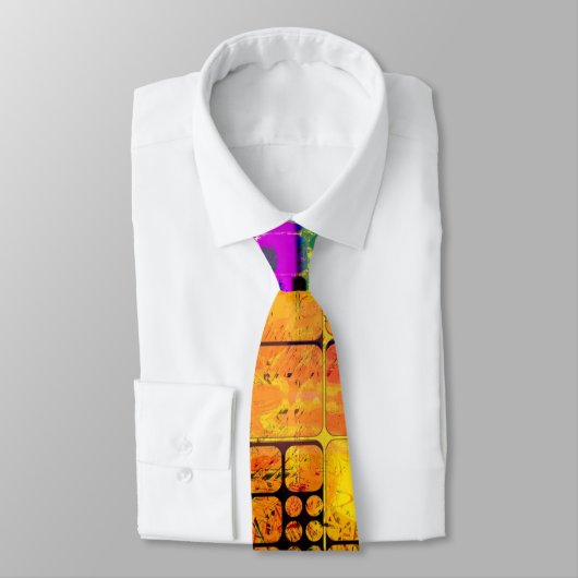 Funky Geometric Multicolored Design Stropdas (Gebonden)