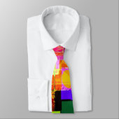 Funky Geometric Multicolored Design Stropdas (Gebonden)