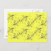 Funky geometrisch patroon briefkaart (Voorkant / Achterkant)