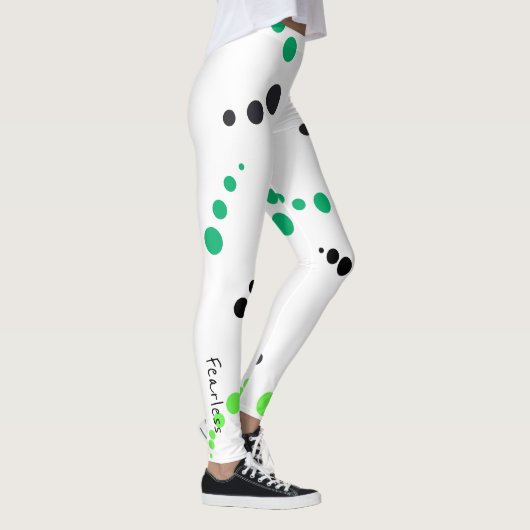 Funky Geometrische Abstracte Kunst Onverschrokken Leggings (Rechts)