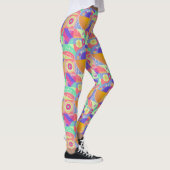 Funky Geometrische Design Multicolor Dames Leggings (Rechts)
