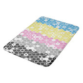 Funky Geometrische Mod Abstracte Polygender Pride Badmat (Gekanteld)